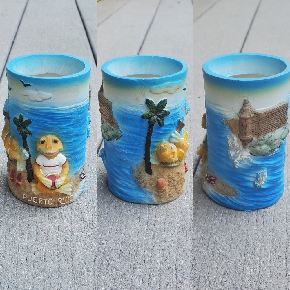 Puerto Rico Musical Frog Souvenir Glass